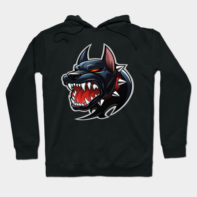 stonge pitbull dog Hoodie by abdilah001